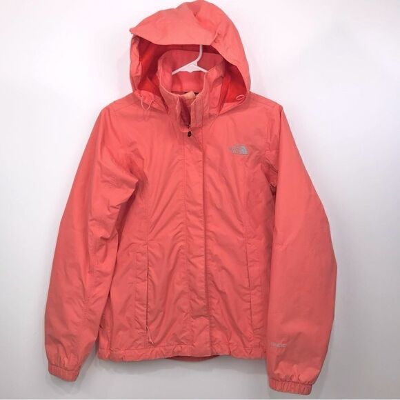 The North Face Woman’s Orange HyVent Hooded Spring Jacket - Picture 1 of 15